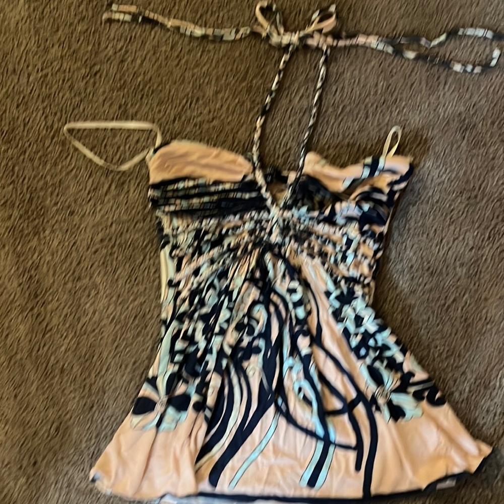 Sky Brand Preowned Halter Pattern Top